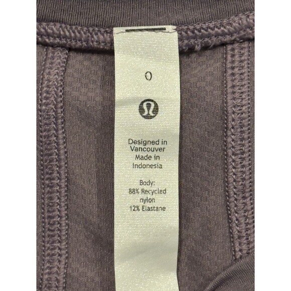 Lululemon Abrasion-Resistant Training Tee Size 0 Purple NWT - Picture 5 of 8